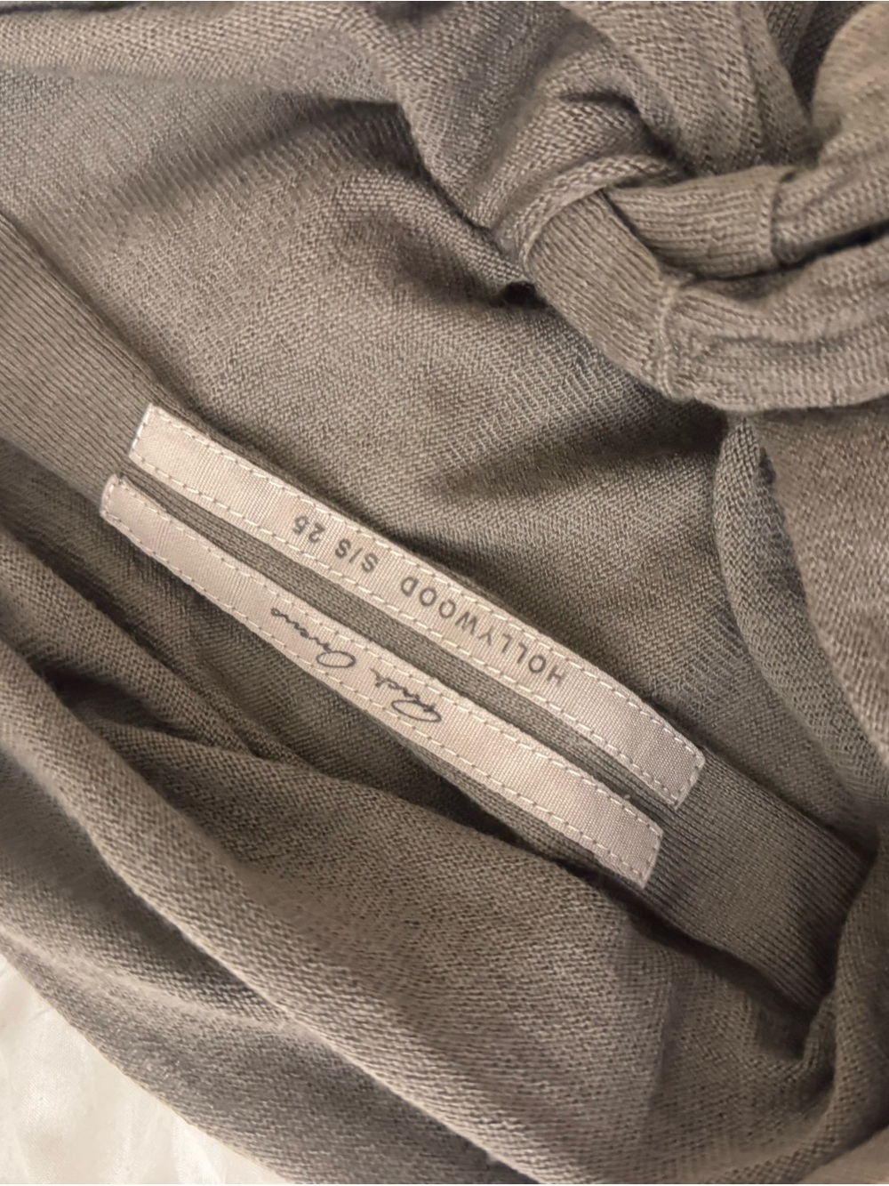 Rick Owens Gray Knit Top - Gray